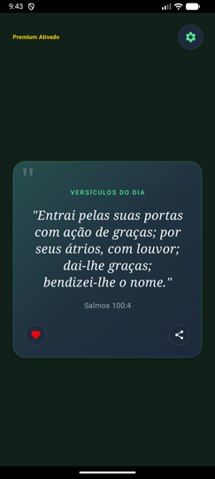 Tela inicial no tema Natureza